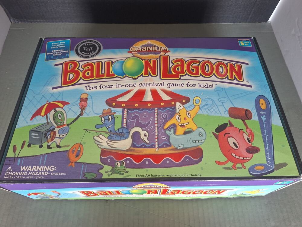Cranium Balloon Lagoon Game INCOMPLETE Replacement Parts Working Timer Music